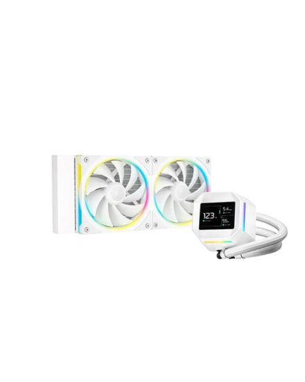 Obrázek DEEPCOOL Vodní chladič LM240 WH, ARGB, 2x 120mm, AM5, LGA1851, bílá