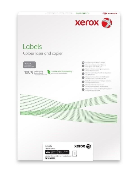 Obrázek Xerox Papír štítky - barevný digitální tisk - Colotech SuperGloss (100 listů, A4)