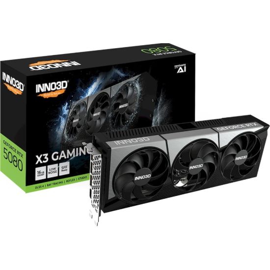 Obrázek VGA INNO3D NVIDIA GeForce RTX 5080 X3 OC 16GB GDDR7