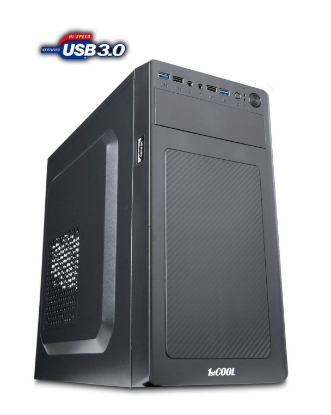 Obrázek 1stCOOL skříň STEP 3 ver.3 + čtečka karet, micro ATX, AU, 2XUSB 3.0 + 2x USB 2.0, bez zdroje, Black