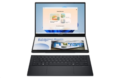 Zobrazit detail produktu - ASUS NTB Zenbook Duo (UX8406CA-OLED166X), Ultra 9-285H, 14" 2880 x 1800, 32GB, 1TB SSD, Intel Arc, W11 Pro, Gray Obrázek ASUS NTB Zenbook Duo (UX8406CA-OLED166X), Ultra 9-285H, 14" 2880 x 1800, 32GB, 1TB SSD, Intel Arc, W11 Pro, Gray
