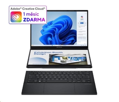 Zobrazit detail produktu - ASUS NTB Zenbook 14 Duo OLED (UX8406MA-OLED085X), Ultra 7-155H, 14" 2880 x 1800, 16GB, 1TB SSD, IntelArc, W11 Pro, Black Obrázek ASUS NTB Zenbook 14 Duo OLED (UX8406MA-OLED085X), Ultra 7-155H, 14" 2880 x 1800, 16GB, 1TB SSD, IntelArc, W11 Pro, Black
