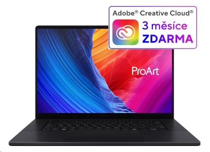Zobrazit detail produktu - ASUS NTB ProArt P16 OLED (H7606WI-OLED052X), AI9-HX370, 16" 3840 x 2400, 32GB, 2TB SSD, Radeon, W11 Pro, Black Obrázek ASUS NTB ProArt P16 OLED (H7606WI-OLED052X), AI9-HX370, 16" 3840 x 2400, 32GB, 2TB SSD, Radeon, W11 Pro, Black