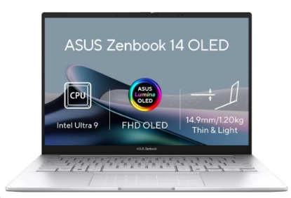 Zobrazit detail produktu - ASUS NTB Zenbook 14 (UX3405CA-OLED233X), Ultra 9-285H, 14" 1920 x 1200, 32GB, 1TB SSD, Intel Arc, W11Pro, Silver Obrázek ASUS NTB Zenbook 14 (UX3405CA-OLED233X), Ultra 9-285H, 14" 1920 x 1200, 32GB, 1TB SSD, Intel Arc, W11Pro, Silver