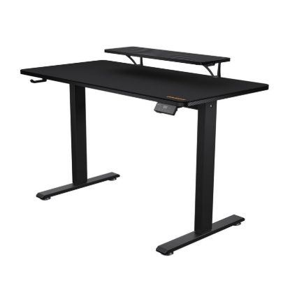 Obrázek COUGAR stůl E-STAR 140 electric 1400 x 600 x 15, 720-1170mm, carbon design, monitor stand, pad, paměť nastavení 2 módy
