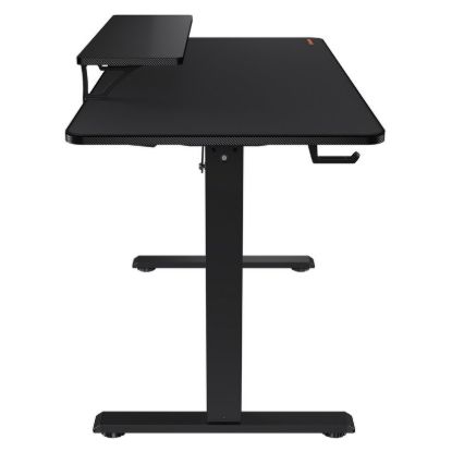 Obrázek COUGAR stůl E-STAR 140 electric 1400 x 600 x 15, 720-1170mm, carbon design, monitor stand, pad, paměť nastavení 2 módy