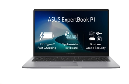 Obrázek ASUS NTB ExpertBook P1 (P1503CVA-S70762X), i7-13620H, 15.6" FHD, 32GB, 1TB SSD, Iris X, W11 Pro, Misty Grey