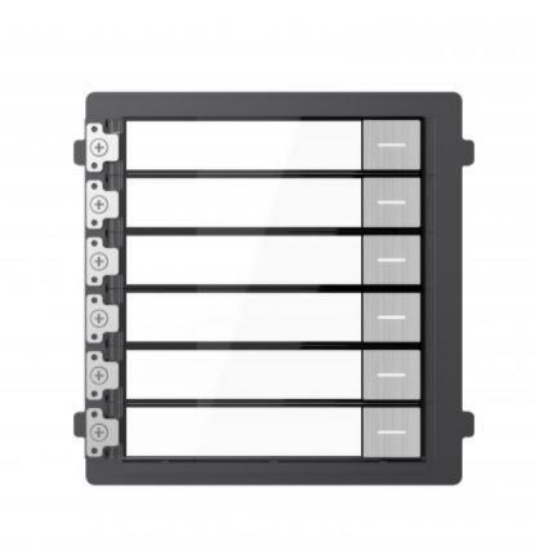 Obrázek HIKVISION DS-KD-KK/S, Modul interkomu se 6 tlačítky; nerez