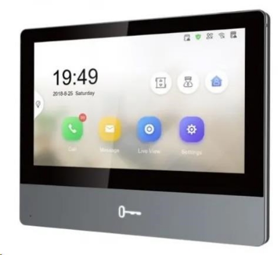 Obrázek HIKVISION DS-KH8350-WTE1/EU, 7" IP bytový dotykový monitor; Wi-Fi; PoE