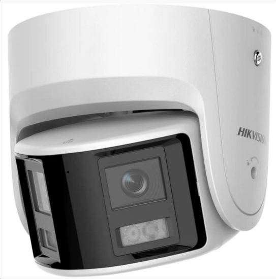 Obrázek HIKVISION DS-2CD2346G2P-ISU/SL(2.8MM)(C), 4MPix IP Turret AcuSense panoramatická kamera; IR 30m, WDR 120dB, Audio, Alarm