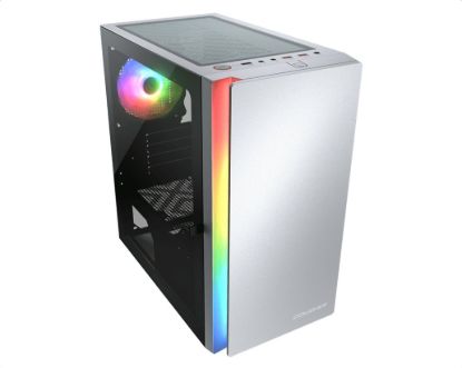 Obrázek COUGAR PC skříň Purity RGB White Mini Tower TG Front Panel ARGB strip / 1 x ARGB Fan / 3mm TG Left Panel
