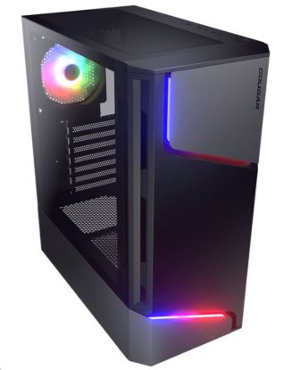 Obrázek COUGAR PC skříň MX360 Mid Tower Tempered glass cover 120mm fan