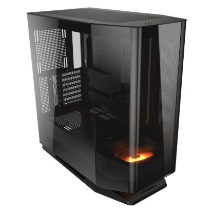 Obrázek COUGAR PC skříň FV270 Black Mid tower tempered curved glass perimeter quick detachable air filters up to 9 fans