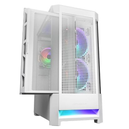 Obrázek COUGAR PC skříň AIRFACE RGB White Mid Tower Mesh Front Panel 2 x 140mm ARGB Fans 1x 120mm ARGB Fan TG Left Panel