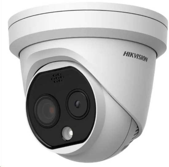 Obrázek Hikvision DS-2TD1228-2/QA, IP Turret Termo optická kamera; objektiv 2,1mm, IR 15m, Audio, Alarm, blikač