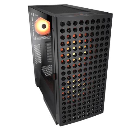 Obrázek COUGAR PC skříň AIRFACE ECO RGB Black Mid Tower Airflow 2 x 180mm ARGB PWM Fans 1x 120mm ARGB Fan