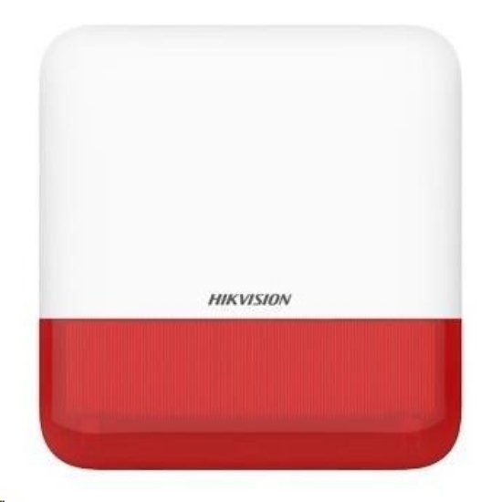 Obrázek Hikvision DS-PS1-E-WE(RED Indicator), AX PRO Bezdrátová siréna, zvuková a světelná signalizace alarmu