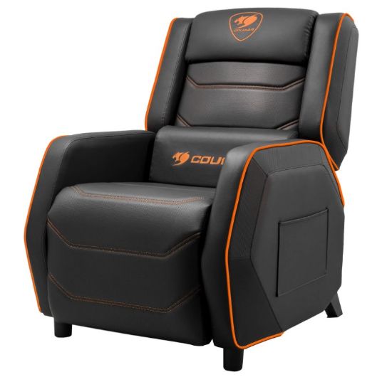 Obrázek COUGAR herní křeslo RANGER S - černá/oranžová, boční kapsa