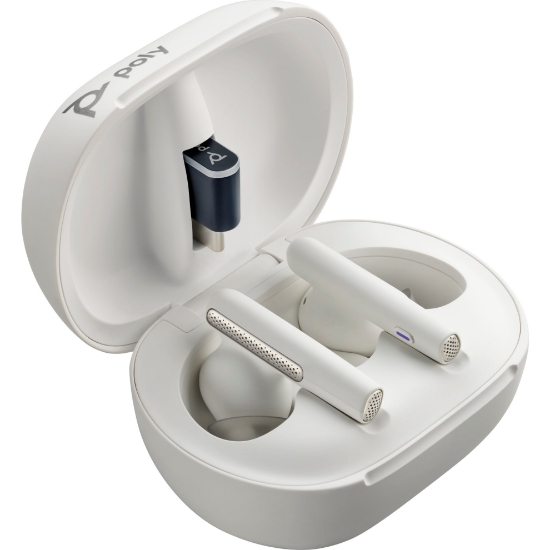 Obrázek Poly Voyager Free 60/60+ White Earbuds (2 Pieces)
