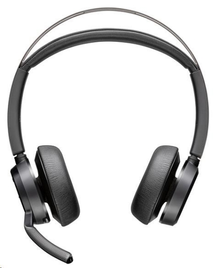 Obrázek Poly Voyager Focus 2 bezdrátová náhlavní souprava, USB-A/C adaptér, stereo, nabíjecí stojánek