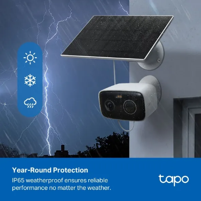 Obrázek TP-Link Tapo C400 KIT venkovní kamera, solární panel (2MP, 1080p, IR 10m, WiFi, micro SD card, IP65)