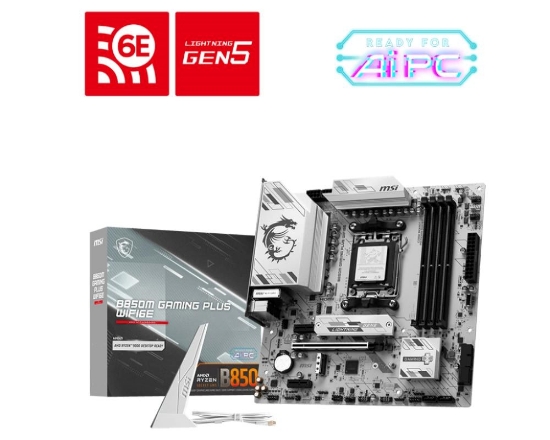 Obrázek MSI MB Sc B850M GAMING PLUS WIFI6E, AMD B850, 4xDDR5, 1xHDMI, 1xDP, WiFi, ATX