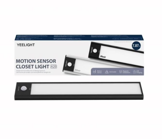 Obrázek Yeelight Motion Sensor Closet Light A40-black,  4000K (studená bílá)