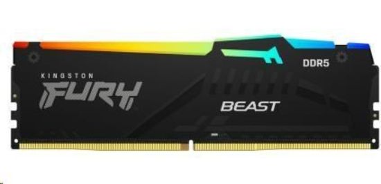 Obrázek KINGSTON DIMM DDR5 16GB 6000MT/s CL36 FURY Beast RGB Černá EXPO
