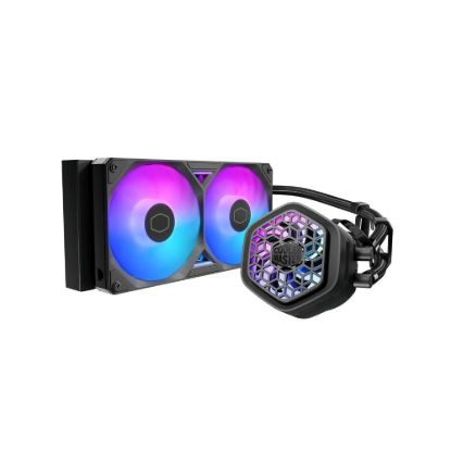 Obrázek Cooler Master vodní chladič MasterLiquid Atmos II VRM 240, 2x120mm, LGA1851, AM5, černá