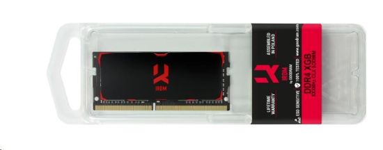 Obrázek GOODRAM SODIMM DDR4 4GB 2400MHz CL15 SR IRDM, black