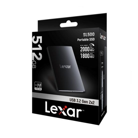 Obrázek Lexar externí SSD 512GB SL500 USB3.2 Gen2x2 (čtení/zápis: 2000/1800MB/s)