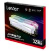 Obrázek Lexar ARES DDR5 32GB (kit 2x16GB) UDIMM 6400MHz CL32 XMP 3.0 - RGB, Heatsink, bílá