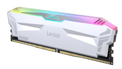 Obrázek Lexar ARES DDR5 32GB (kit 2x16GB) UDIMM 6400MHz CL32 XMP 3.0 - RGB, Heatsink, bílá