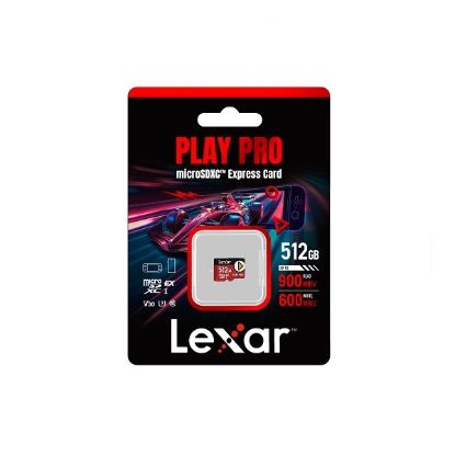 Obrázek Lexar paměťová karta 512GB PLAY PRO microSDXC™ Express 7, čtení/zápis 900/600 MB/s