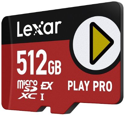 Obrázek Lexar paměťová karta 512GB PLAY PRO microSDXC™ Express 7, čtení/zápis 900/600 MB/s