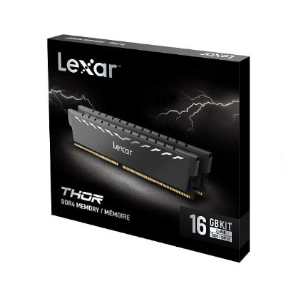 Obrázek Lexar THOR DDR4 16GB (kit 2x8GB) UDIMM 3200MHz CL16 XMP 2.0 - Heatsink, černá