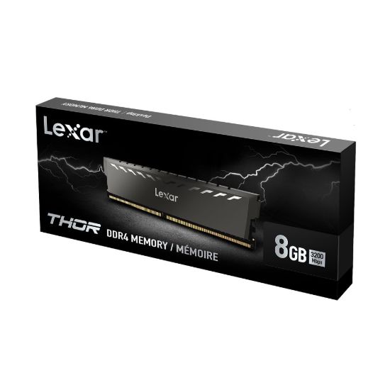 Obrázek Lexar THOR DDR4 8GB UDIMM 3200MHz CL16 XMP 2.0 - Heatsink, černá