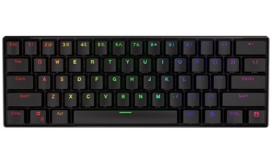 Obrázek Endorfy herní klávesnice Thock Compact RD RGB /USB/ red sw. / bezdrátová / mechanická / US layout / mini /černá RGB