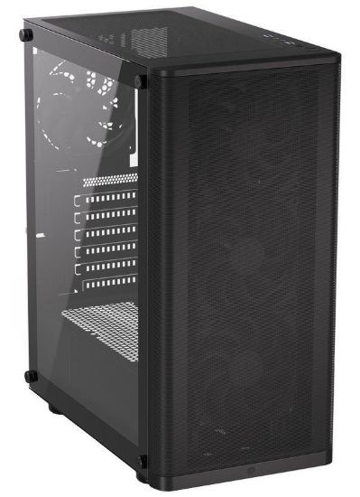 Obrázek ENDORFY Case Ventum 200 Air, Průhledná bočnice, ATX, 4x120mm, černá
