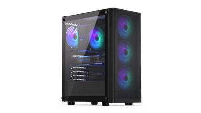 Obrázek ENDORFY Case Ventum 200 ARGB, Průhledná bočnice, ATX, 4x120mm ARGB Fan, černá