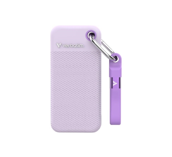 Obrázek VERBATIM externí SSD 2TB Pocket SSD, USB-C, Fialová