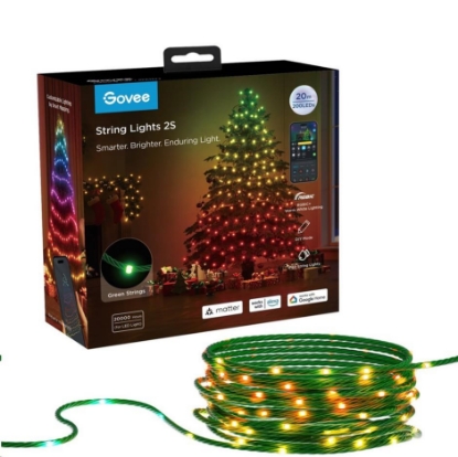 Obrázek Govee RGBW osvětlení pro vánoční stromek 20m Matter