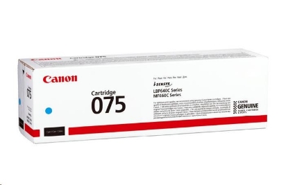 Obrázek Canon TONER 075 C azurová pro i-SENSYS LBP646Cdw, LBP647Cdw, MF664Cdw, MF667Cdw (1300 str.)
