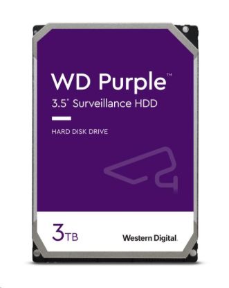 Obrázek WD PURPLE WD34PURZ 3TB, SATA III 3.5", 128MB, 175MB/ s, Low Noise, CMR