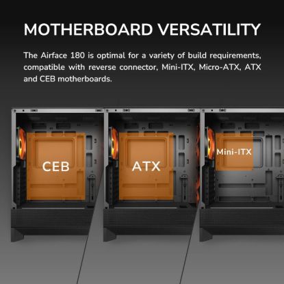 Obrázek COUGAR PC skříň AIRFACE 180 PC Case, Mid Tower, Black