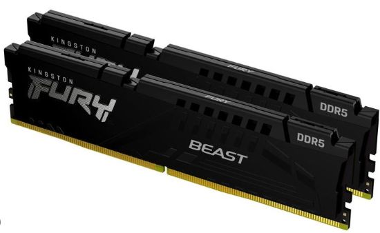 Obrázek KINGSTON DIMM DDR5 64 GB (Kit of 2) 5200MT/ s CL40 FURY Beast Černá