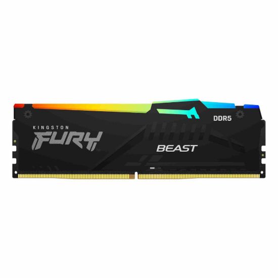 Obrázek KINGSTON DIMM DDR5 32GB 5200MT/s CL40 FURY Beast Černá RGB
