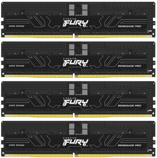 Obrázek KINGSTON DIMM DDR5 64GB (Kit of 4) 5600MT/s CL36 FURY Renegade Pro ECC Reg PnP