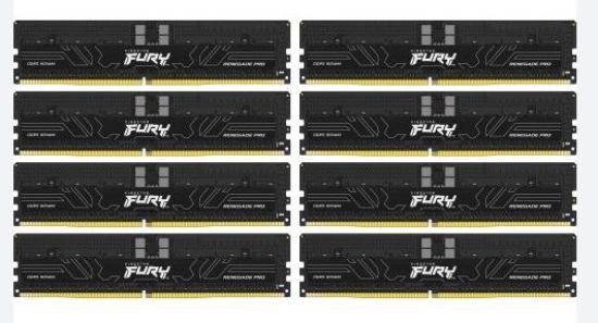 Obrázek KINGSTON DIMM DDR5 256GB (Kit of 8) 5600MT/s CL36 FURY Renegade Pro ECC Reg PnP
