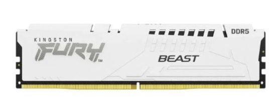 Obrázek KINGSTON DIMM DDR5 64GB (Kit of 4) 5200MT/s CL40 FURY Beast White XMP